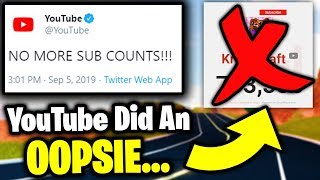 Kreekcraft Youtube Just Removed Live Sub Counts Rip Me - 