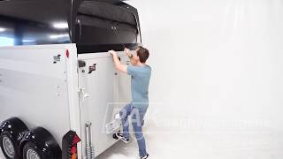 Ifor-Williams HBE 506 2-paards trailermet zadelkamer video