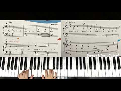 Piano Adventures Level 1 Lesson Book Pg 51 (Row,Row, Row Your Boat)