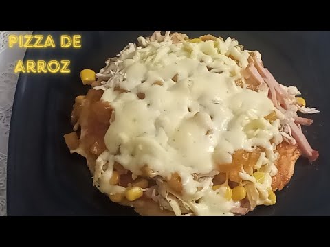 Pizza de Arroz/ Pizza sin gluten/ pizza al sartén 🍳@RecetasConMama
