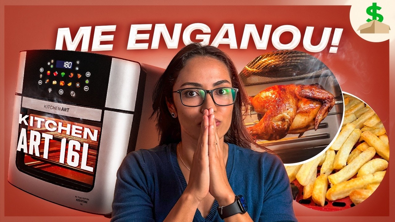Miniatura da avaliação em vídeo de Fritadeira Elétrica Air Fryer Oven Philco PAF15A Redstone