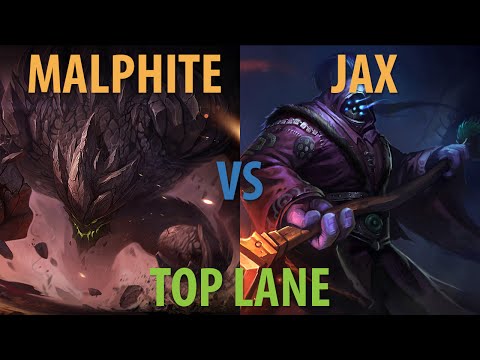 Malphite vs Jax - Top Lane - Season 5 - Victory - League of Legends Gameplay