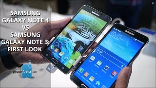 Samsung Galaxy Note 4 vs Samsung Galaxy Note 3: first look