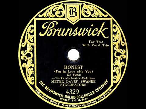 1929 Meyer Davis - Honest (I’m In Love With You) (vocal trio: Scrappy Lambert, Smith Ballew and ?)