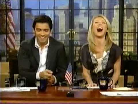 Regis and Kelly Mark Co-hosts November 2005... donuts and voting