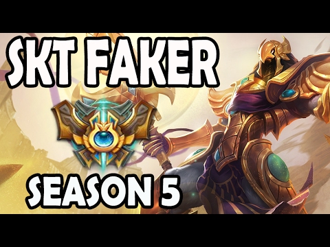 SKT T1 Faker Azir vs Katarina MID Ranked Challenger Korea