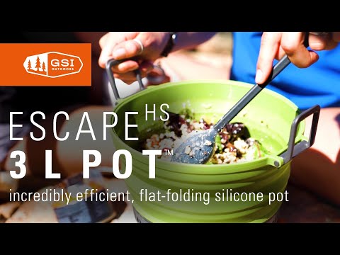 GSI Outdoors | Escape 3L Pot - Collapsible Silicone Cookware