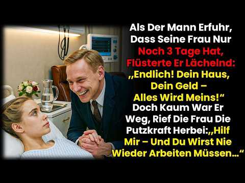 Als er erfuhr, dass seine Frau nur noch drei Tage hat, nahm er ihre Hand und flüsterte lächelnd …