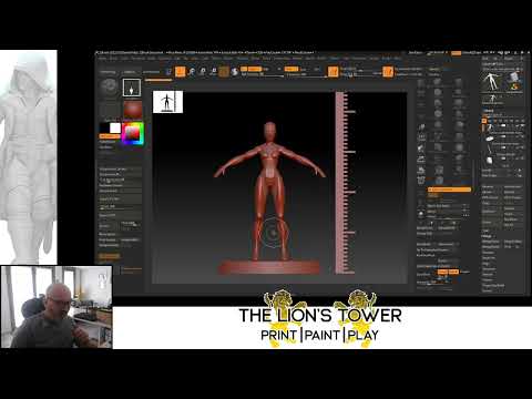 Zbrush Miniature sculpting - Alenor, Elven Sorceress Part 1