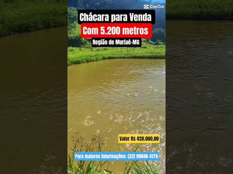 Chácara para Venda na Região de Muriaé-MG. #venda #chácara #lazer #muriaé