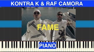 FAME Kontra K &amp; RAF Camora Piano Tutorial Instrumental Cover