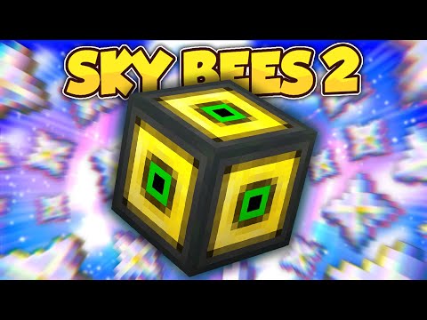Minecraft Sky Bees 2 | INFINITE NETHER STARS IN COMPACT MACHINES! #15 [Modded Questing Skyblock]
