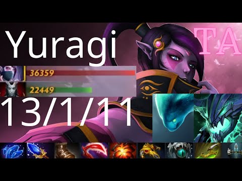 Yuragi Templar Assassin vs QOP, Morphling, Legion Commander - natural enemy - dota2