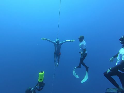 Freediving - CNF dive to -53m. - Villasimius, Italy
