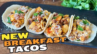 EASY Chorizo Breakfast Tacos on the Blackstone