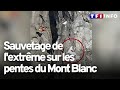 Les images d'un sauvetage extrême sur les pentes du Mont Blanc