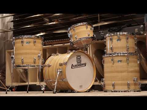 Ludwig 12/13/14/16/18" Drum Set - 1970s Jazzette Butcher Block image 26