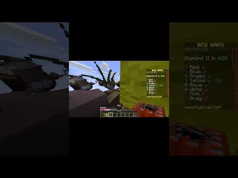 hypixel Bed Destruction!!! 🗡️ 🛏️ #bedwars #minecraft #viralshort