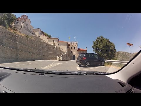 Tripoli - Monastery of Varses (City and mountain road driving, Greece) - onboard camera