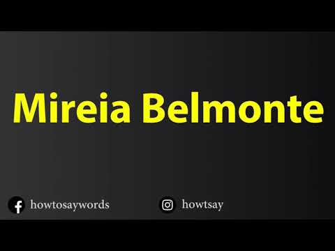 How To Pronounce Mireia Belmonte