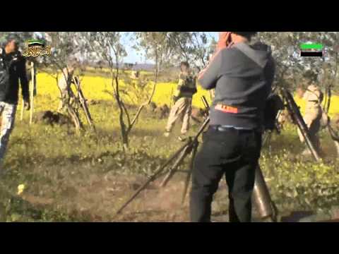 استهداف مقرات النظام في كتيبة جدية في ريف درعا بقذائف الهاون من قبل لواء الشهيد غسان طويرش