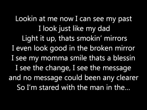Mirror (Clean) Lyrics on screen-Lil Wayne ft Bruno Mars