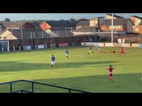 Will Sewell fouled in Irvine Meadow game