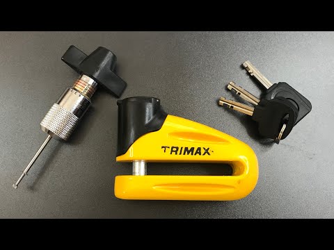 [622] TriMax Motorcycle Disc Brake Lock Picked (Model T665)
