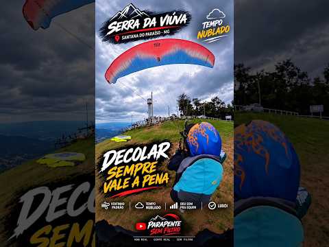 DECOLAGEM NA SERRA DA VIÚVA COM TEMPO NUBLADO! 🪂🔥