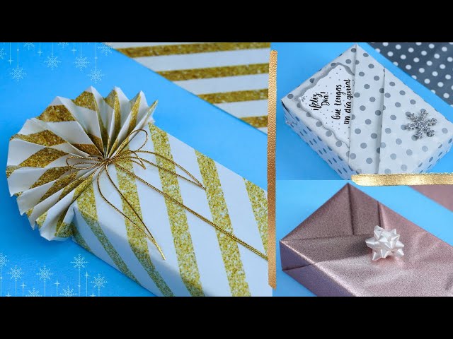 Vídeo relacionado con Rollo de papel para envolver regalos de cumpleaños: papel de regalo azul con diseño de estrellas, papel de regalo Kraft reciclable de 43 cm x 15 m