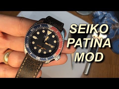 Seiko Patina Mod Using Coffee