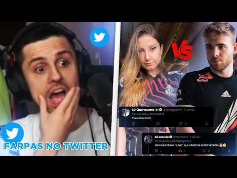 O CLIMA ESQUENTOU NO TWITTER, CHERRY FARPANDO O ALEM4O