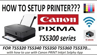 Draadloze installatie voor Canon PIXMA TS5320 TS5340 TS5350 TS5360 TS5370 en mobiel printen