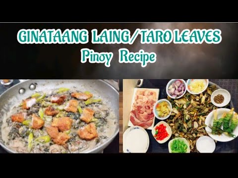 BEST LAING RECIPE//HOW TO COOK DRIED TARO LEAVES!