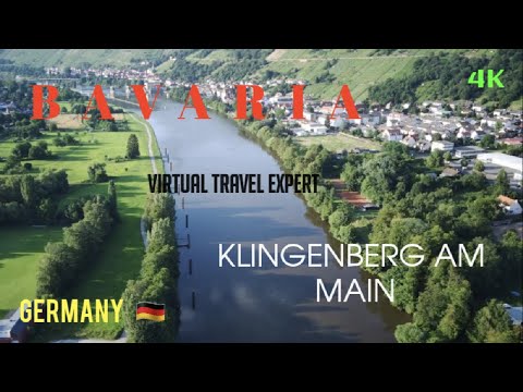 Klingenberg am main 4K Drone, Bavaria, Germany