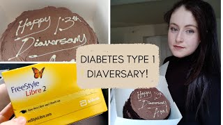 Celebrating my Type 1 DIAVERSARY with Gluten free Diaversary cake! | VLOG
