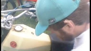 preview picture of video 'Helmetcam - Victorian Classic MX - Stony Creek 2002 - Pre75 Over 300's Race 2: Mike wins'