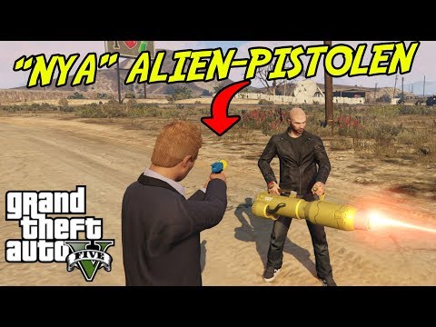 TESTAR NYA ALIEN-VAPNET PÅ FORDON I GTA 5 - Med SoftisFFS