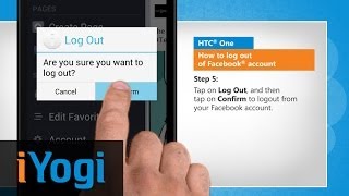 Log Out Facebook® Account on HTC® One