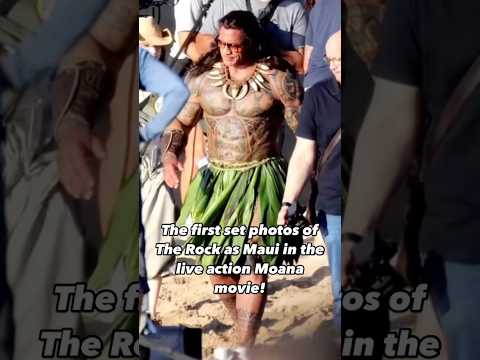 The Rock As Maui In Live Action Moana! #moana #moana2 #disney #disneymovies