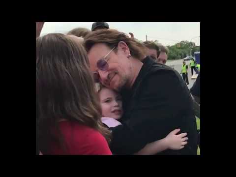 Fans meeting Bono in Uniondale NY June 9 2018 + concert snippets U2