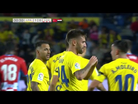 Gol de Pejiño en el UD Las Palmas 3 CD Lugo 0 | Audio: Sergio Ferra | J27 22-23