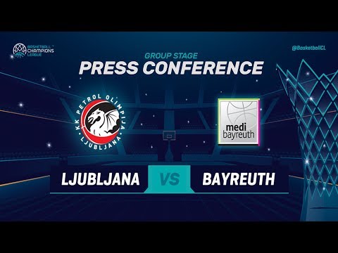 Petrol Olimpija v medi Bayreuth - Press Conference - Basketball Champions League 2018-19