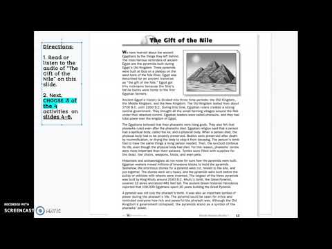 The Gift of the Nile Reading