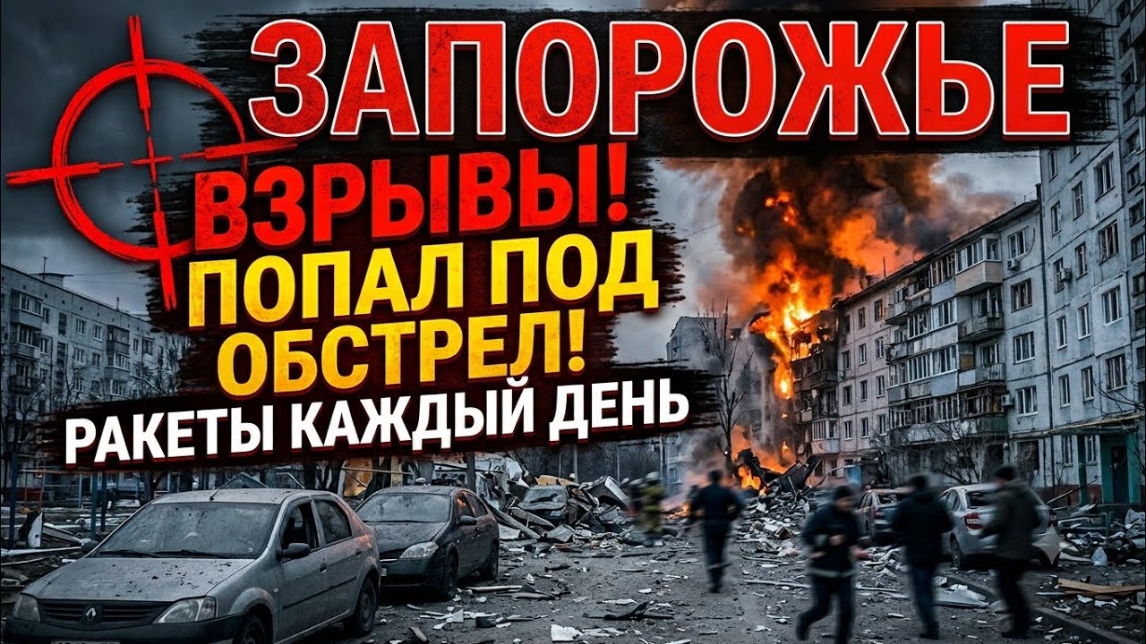 Запорожье ВЗРЫВЫ!!! ОБСТРЕЛ ГОРОДА !!! 27.06.2026