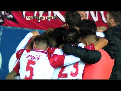 Gol de Bueno. Argentinos 1 - Boca 0. Fecha 13. Primera División 2016.