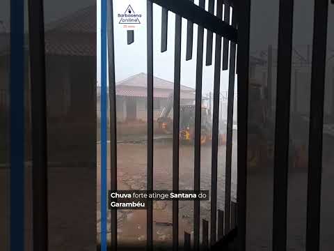 Chuva forte atinge Santana do Garambéu e Santa Rita de Ibitipoca nesta terça-feira