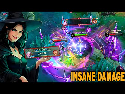 46 Kills + MANIAC!! Alice 100% BROKEN HERO!!- Build Top 1 Global Alice ~ MLBB
