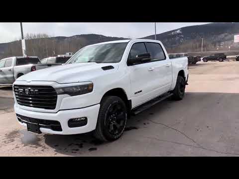2026 Ram 1500 Sport 4x4 Crew Cab 5'7" Box in White for sale at Frontier Chrysler Dodge Jeep Ram Fiat Ltd. in Smithers, BC