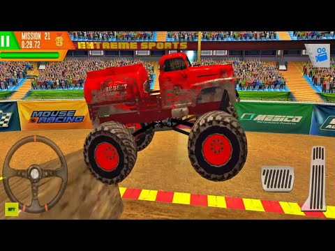 Monster Truck Arena Driver  - Army SUV, Fire Engine & Bus Monster Trucks (Android,iOS) Part 3